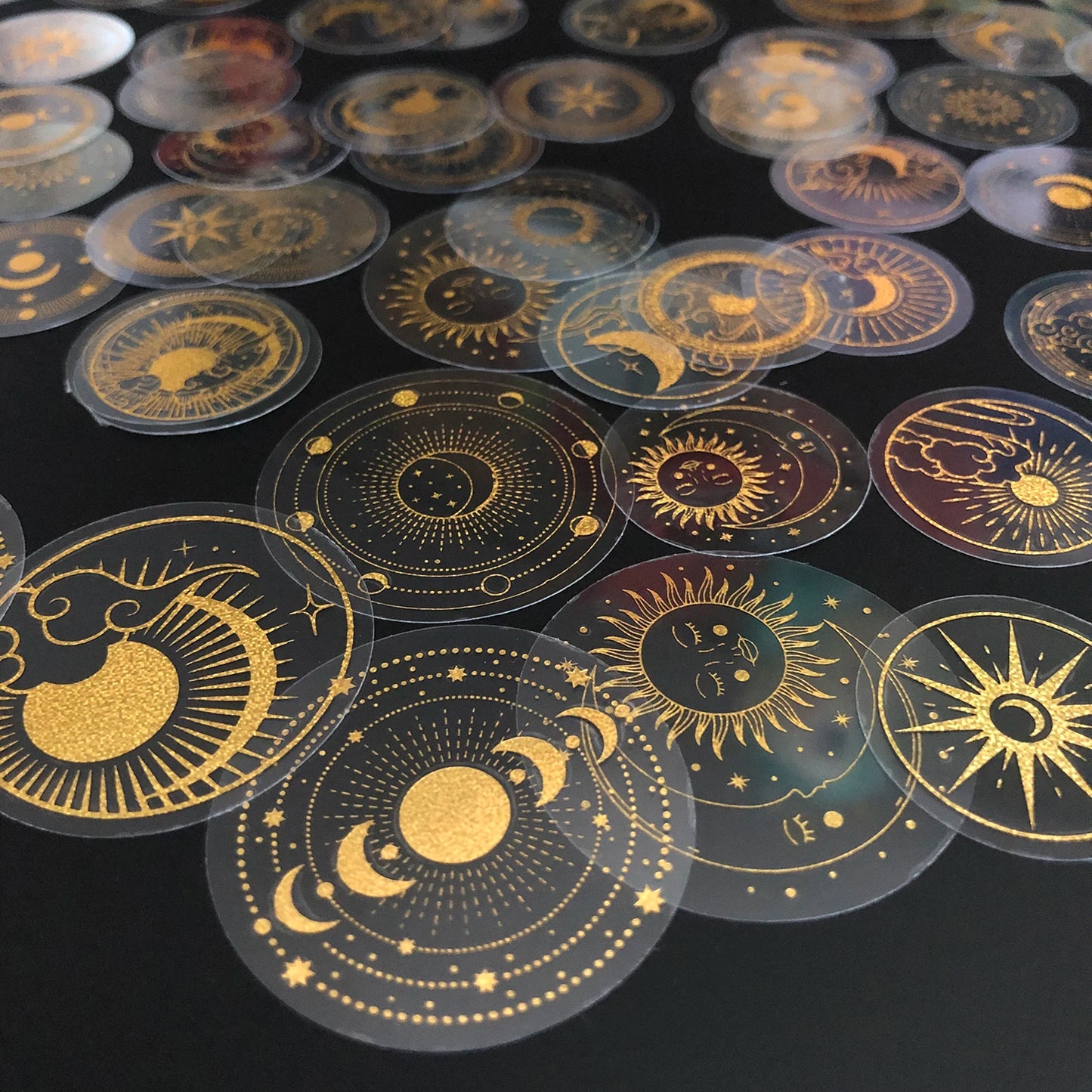 Gold Glitter Stickers