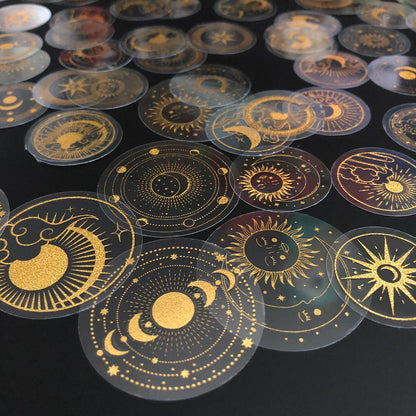 Gold Glitter Stickers