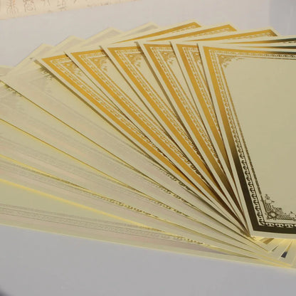 Gold Certificate Paper