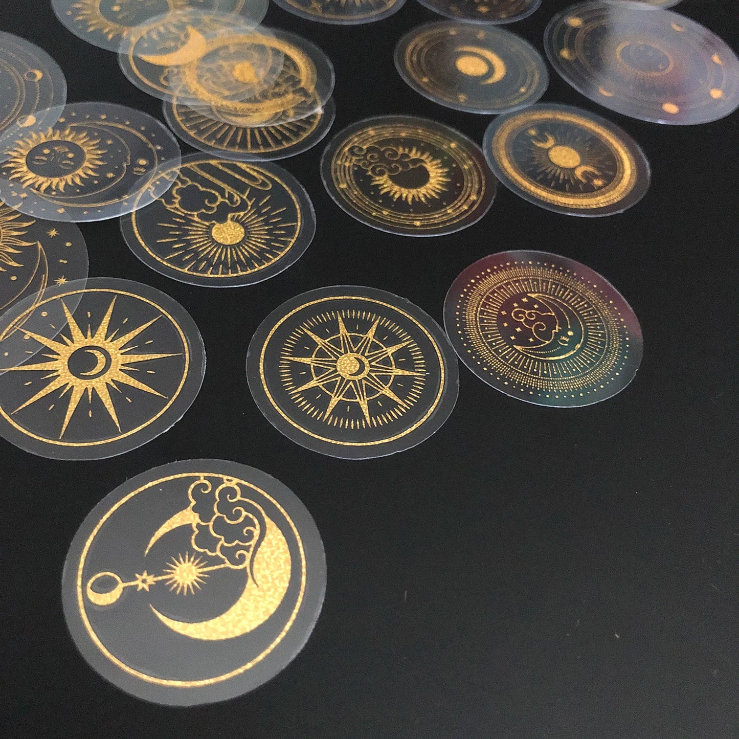 Gold Glitter Stickers