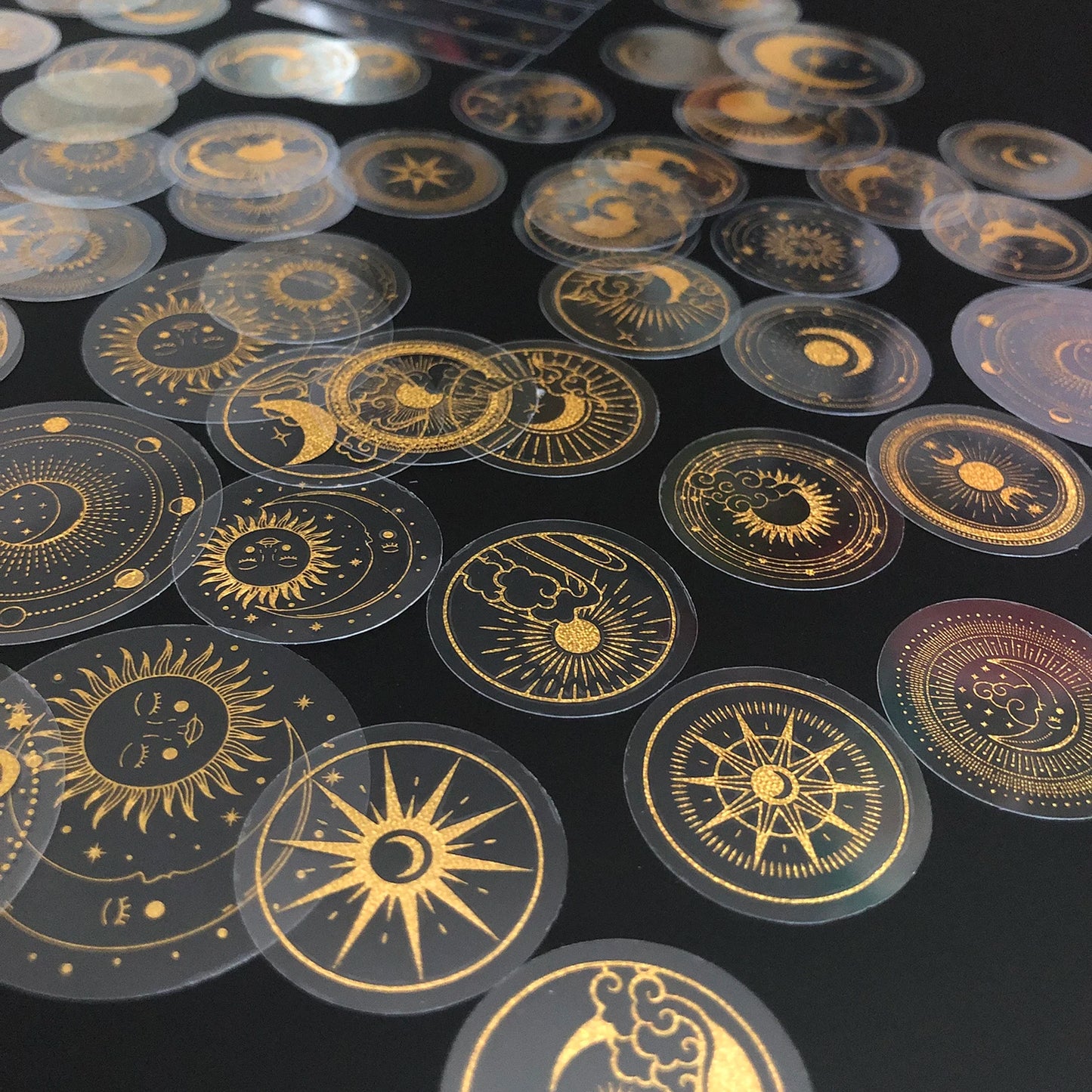 Gold Glitter Stickers