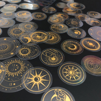 Gold Glitter Stickers