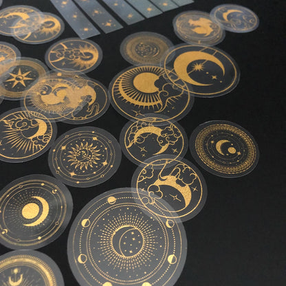 Gold Glitter Stickers