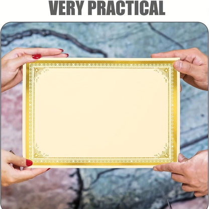 Gold Certificate Paper