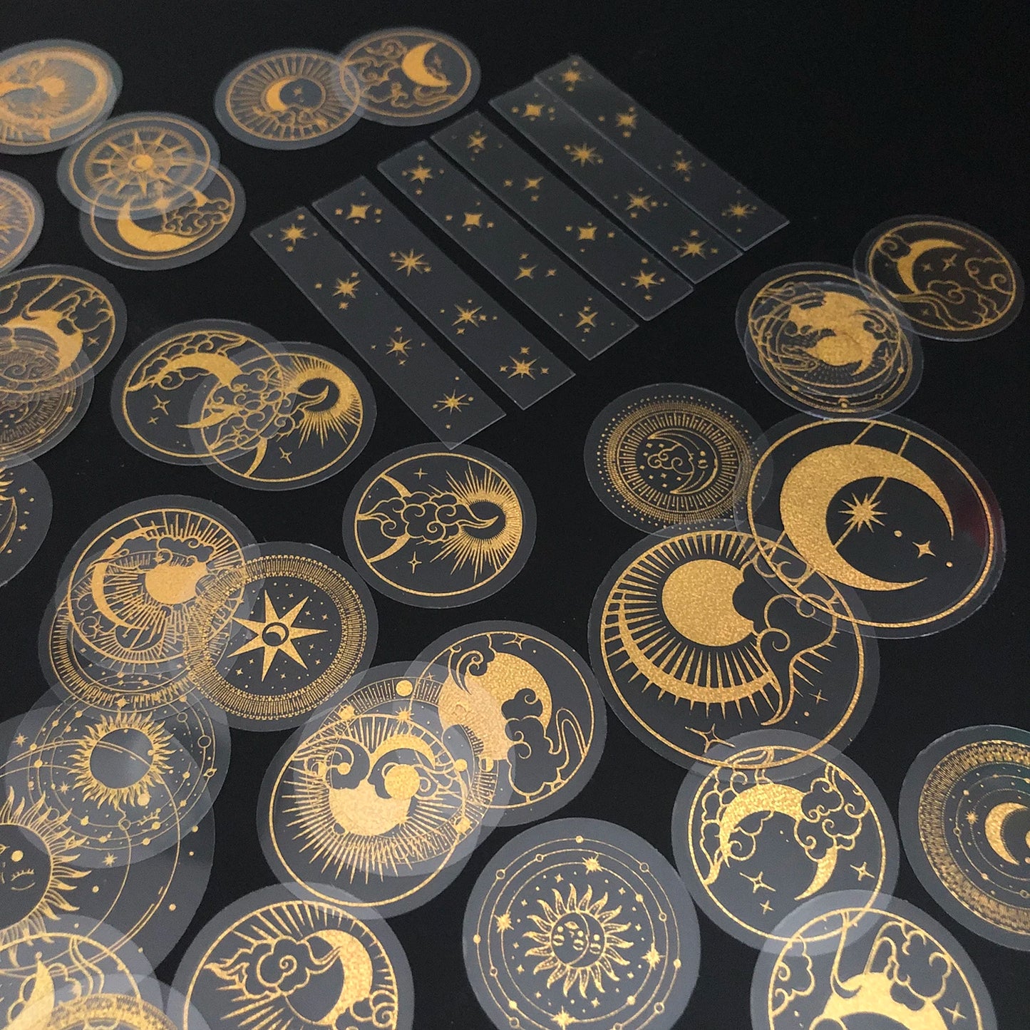 Gold Glitter Stickers