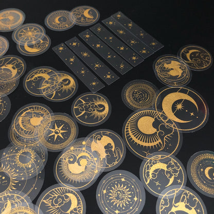 Gold Glitter Stickers