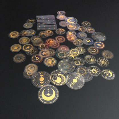 Gold Glitter Stickers