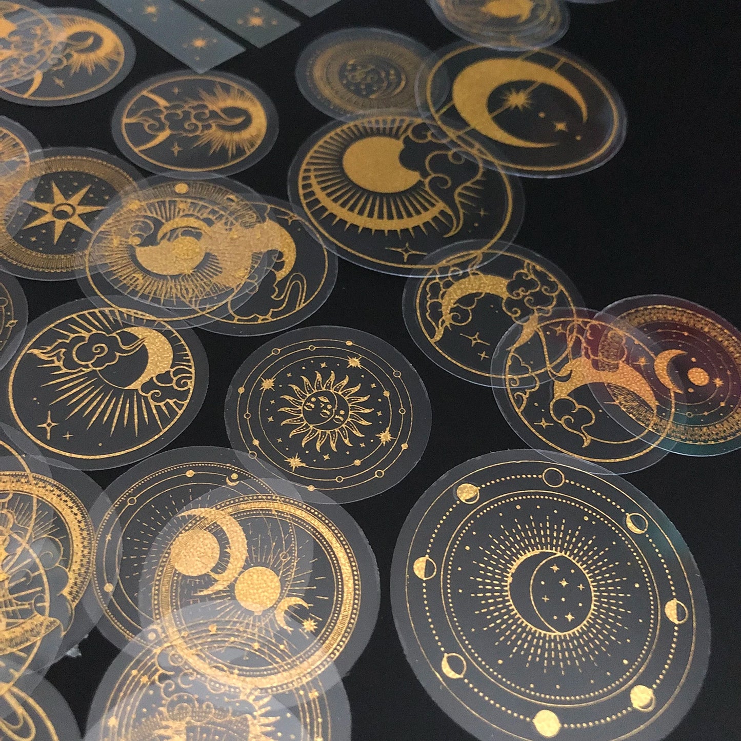 Gold Glitter Stickers