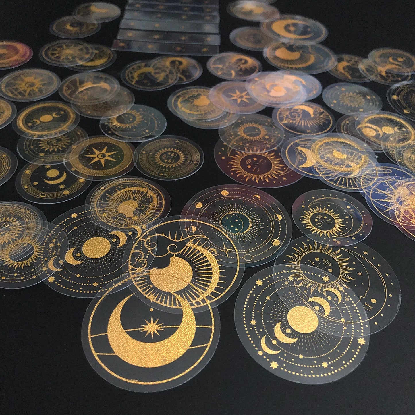 Gold Glitter Stickers